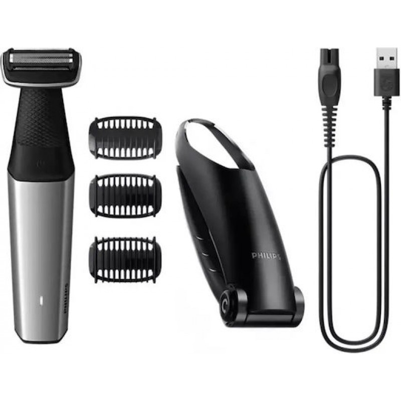 Philips Bodygroom Series 5000 BG5021/15 Foil Ξυριστική Μηχανή Σώματος Επαναφορτιζόμενη